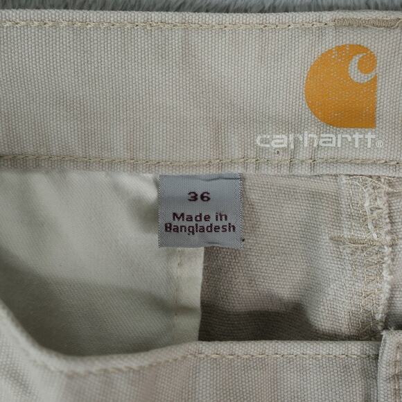 Carhartt Cargo Shorts Mens 36x10.5 Tan Relaxed Fit 103542-232 Rugged Flex - Picture 12 of 15